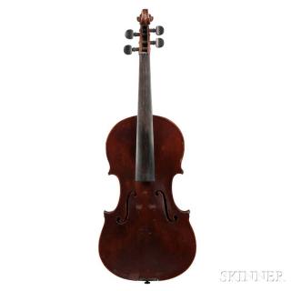 Appraisal: Composite Violin labeled RECONSTRUCTED By A W MAY'S VIOLIN SHOP