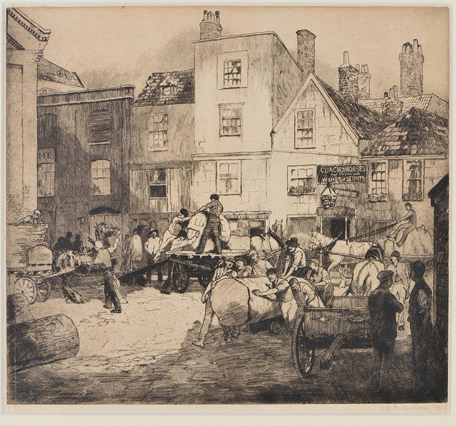 Appraisal: ALEXANDER J HEANEY Exh - 'Coach and Horses near King