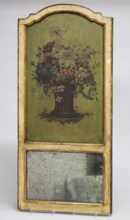 Appraisal: Small Vintage Floral Depiction on wood boards of an overflowing