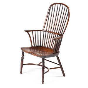 Appraisal: An English Comb-Back Windsor Armchair Late th Early th Century