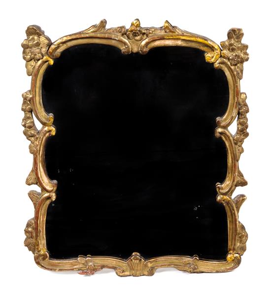 Appraisal: Sale Lot A Continental Giltwood Mirror th century with a