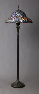 Appraisal: Tiffany Style Leaded Glass Floor Lamp late th c Tiffany