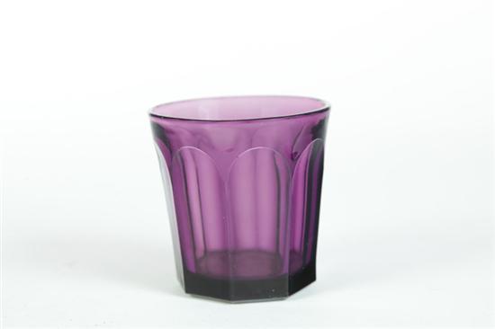 Appraisal: TUMBLER American th century Paneled amethyst ''h