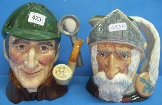 Appraisal: Royal Doulton Large Character Jugs The Sleuth D And Don