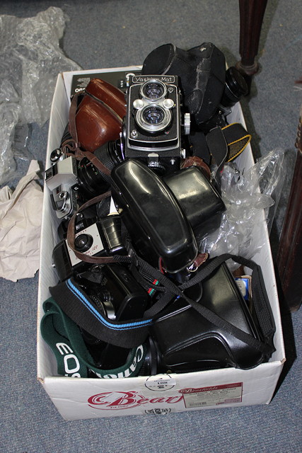 Appraisal: A LARGE QUANTITY OF VARIOUS CAMERAS mm SLR cameras etc