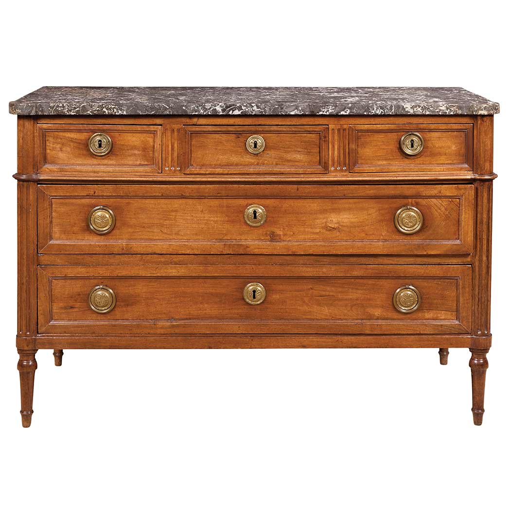 Appraisal: Louis XVI Walnut Commode Last quarter of the th century