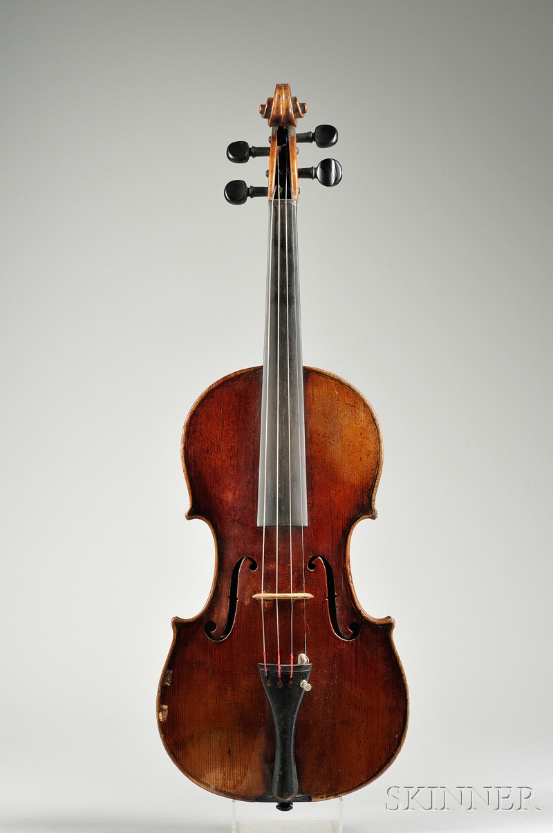 Appraisal: Violin c labeled JE ZUST GEIGENMACHER FECIT ANNO ZURICH length