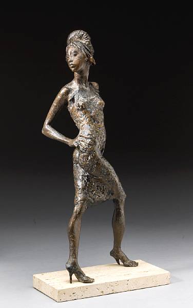 Appraisal: Bruno Lucchesi Italian Mannequin unsigned edition bronze height in