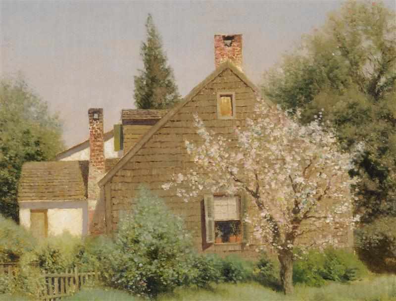 Appraisal: HENRY PEMBER SMITH - SPRING AFTERNOON Oil on canvas signed