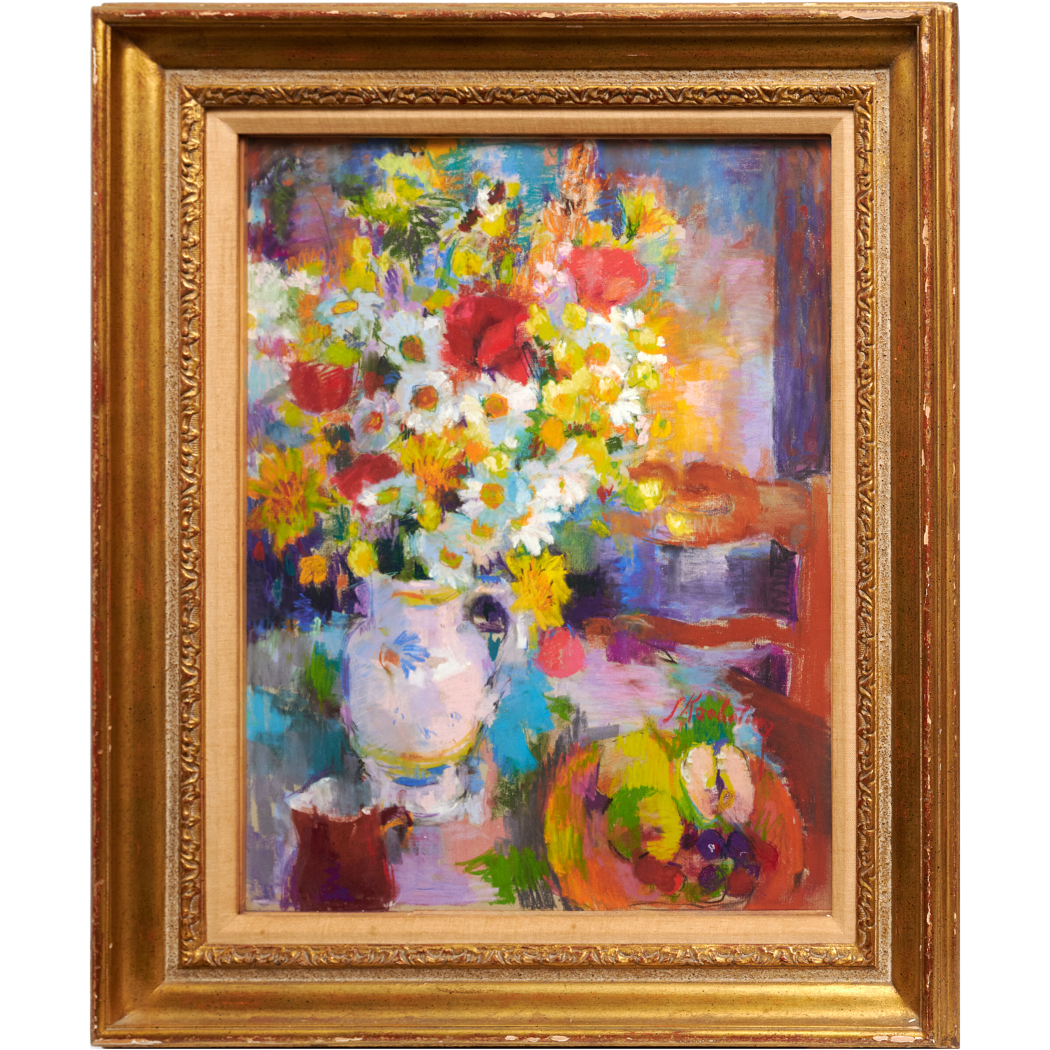 Appraisal: SUZANNE KAEHRLING STILL LIFE PAINTING Suzanne Kaehrling - Fleurs et