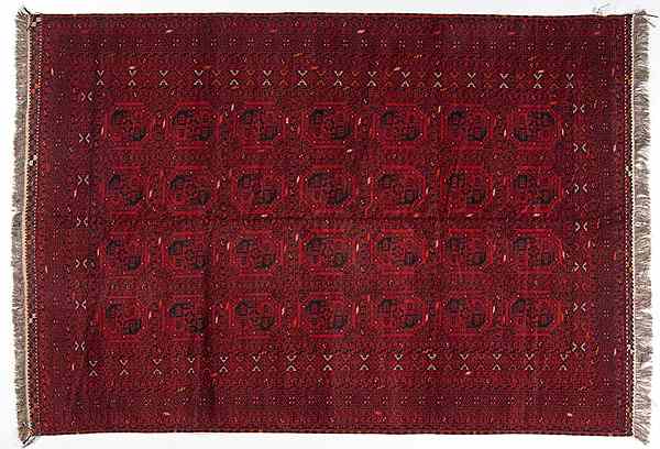 Appraisal: Afghan Rug Afghanistan th century Wool rug x in ft