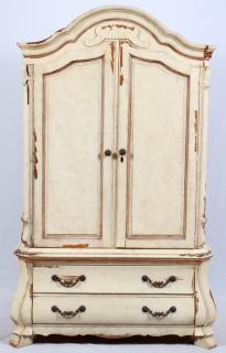 Appraisal: ROMWEBER TWO-DOOR ARMOIRE H W D Two lower drawers Two