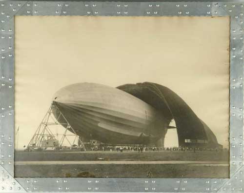 Appraisal: MARGARET BOURKE-WHITE American - U S AIRSHIP AKRON Framed photo