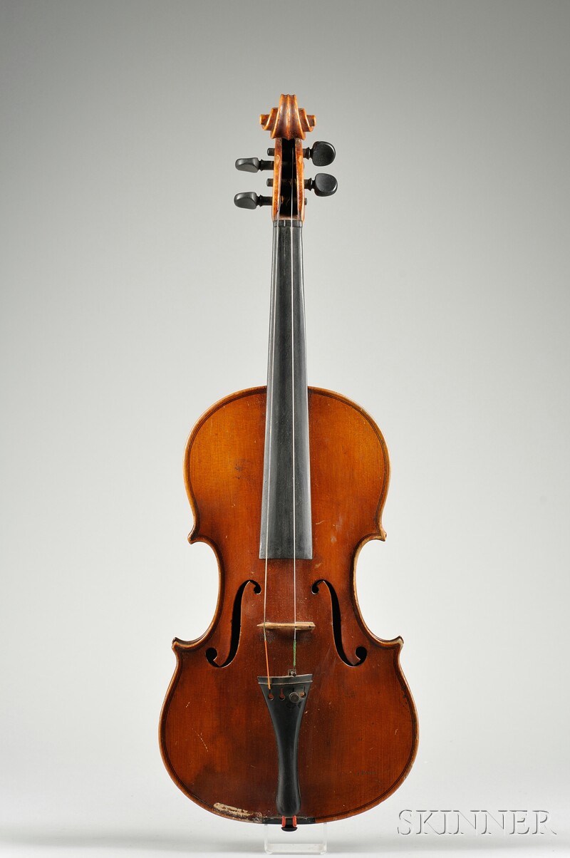 Appraisal: Saxon Violin Joseph Metzner c bearing the maker's label length