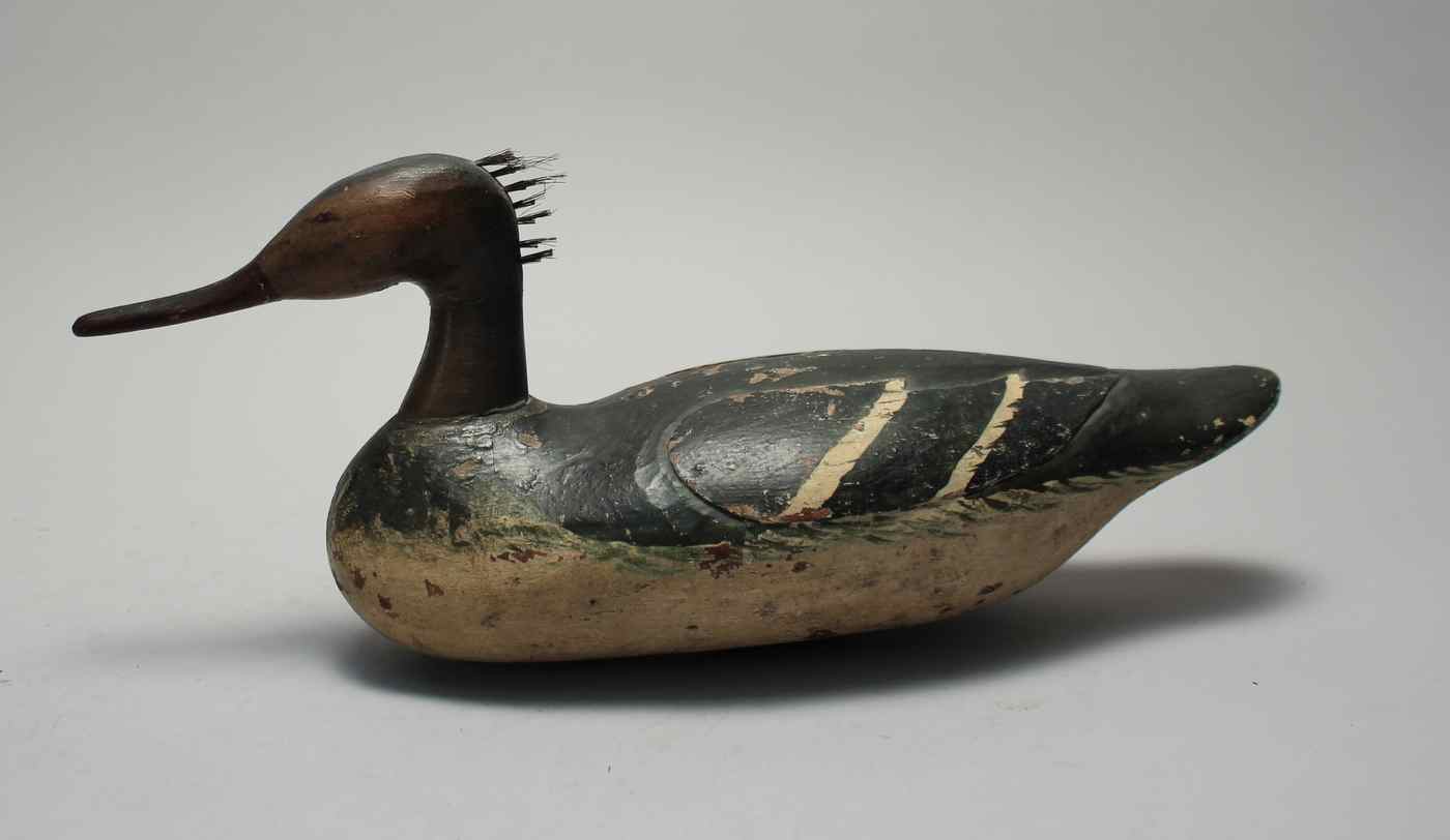 Appraisal: CAPE COD MERGANSER HENAttributed to the Nickerson family Carved incised