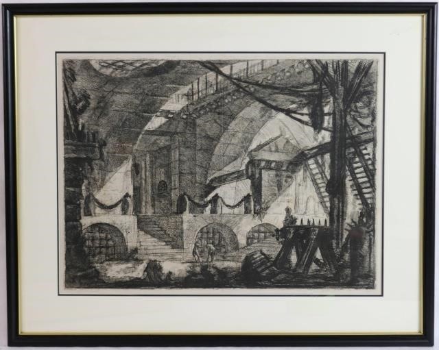 Appraisal: GIOVANNI BATTISTA PIRANESI - ITALY ETCHING SIGNED LOWER LEFT IN