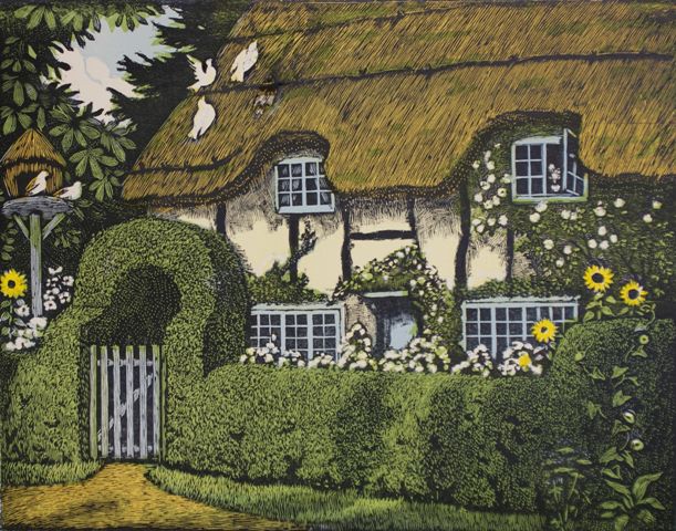 Appraisal: John Hall Thorpe - Ten Copies of Old Thatch print