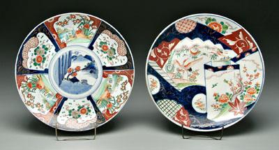 Appraisal: Two Japanese Imari chargers one with unusual raised central area