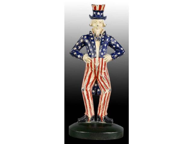 Appraisal: Uncle Sam Cast Iron Doorstop Description Repaint Condition VERY GOOD