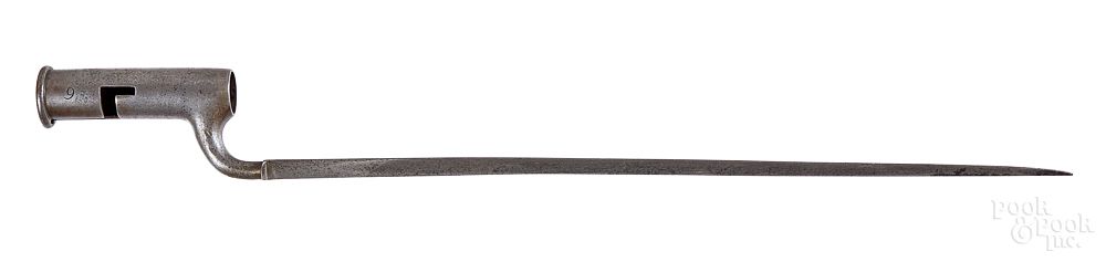 Appraisal: Thomas Gill Brown Bess socket bayonet Thomas Gill Brown Bess