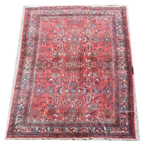 Appraisal: Hand-tied Persian rug approx ' l ' w Provenance From