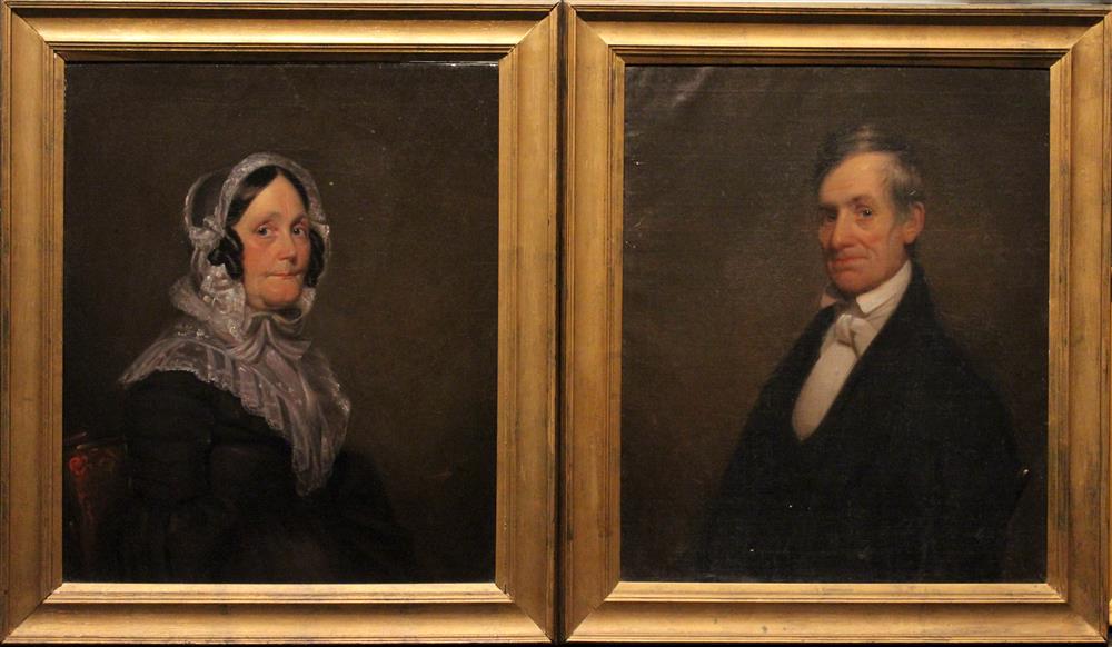 Appraisal: AMERICAN SCHOOL TH CENTURY MR AND MRS ALFRED WELLES Oil