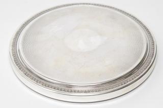 Appraisal: Christofle Malmaison Silver Christofle French silver-plate trivet in the Malmaison