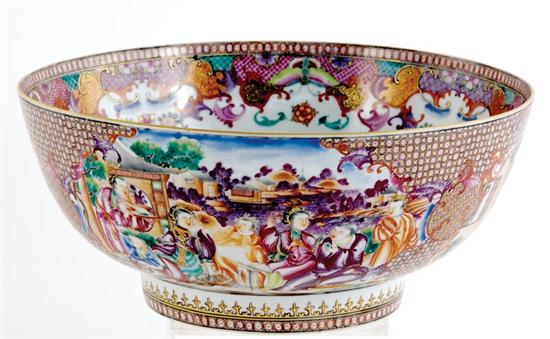 Appraisal: Chinese Export porcelain mandarin bowl th century interior with intricate