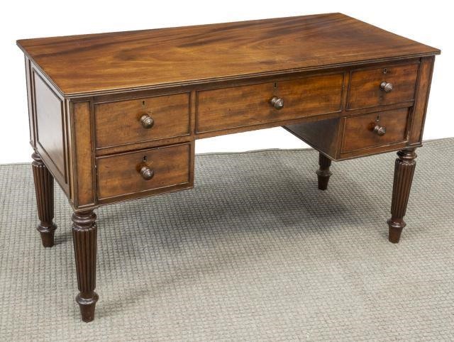 Appraisal: English Regency mahogany washstand th c having a hinged top