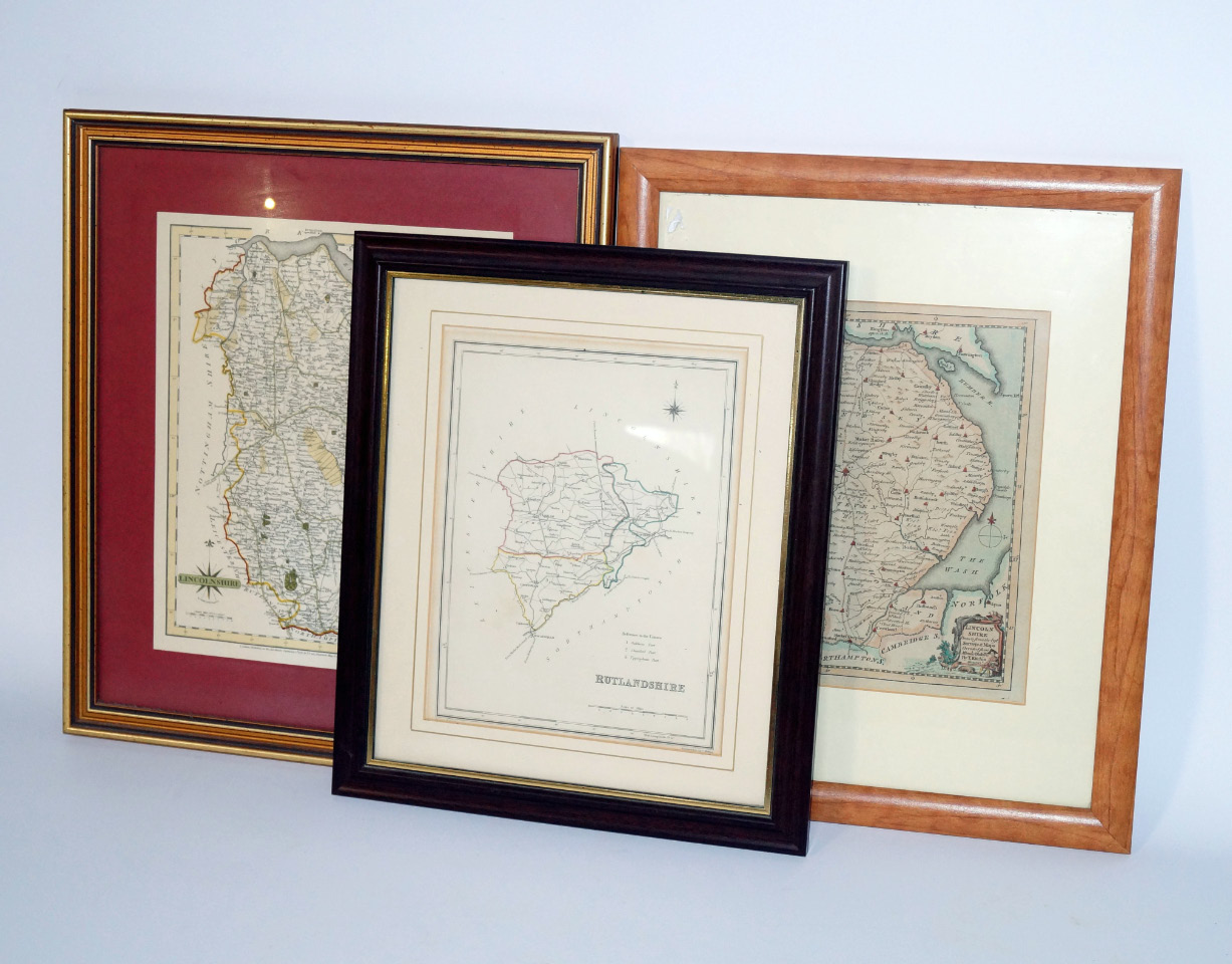 Appraisal: T Kitchin thC Map of Lincolnshire hand coloured engraving cm