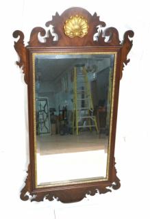 Appraisal: HENKEL HARRIS Mahogany Mirror Virginia Galleries HENKEL HARRIS Mahogany Mirror