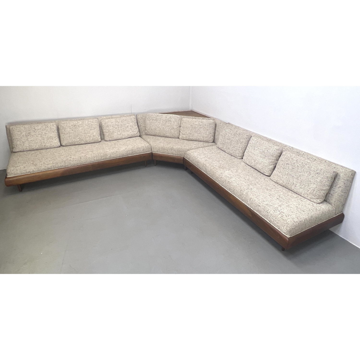 Appraisal: Adrian Pearsall for Craft Associates sectional sofa Width and depth