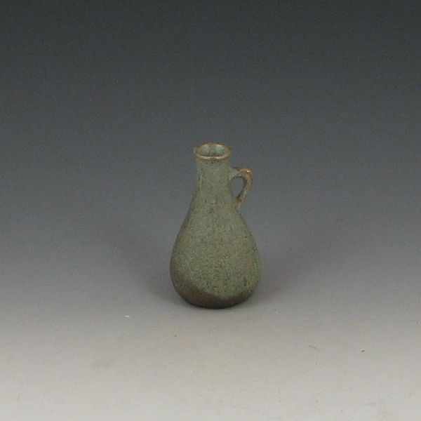 Appraisal: Miniature Vase green and brown excellent condition