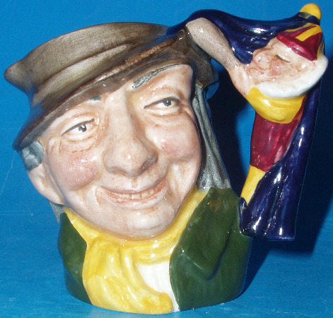 Appraisal: Miniature Size Character Jug Punch and Judy Man D