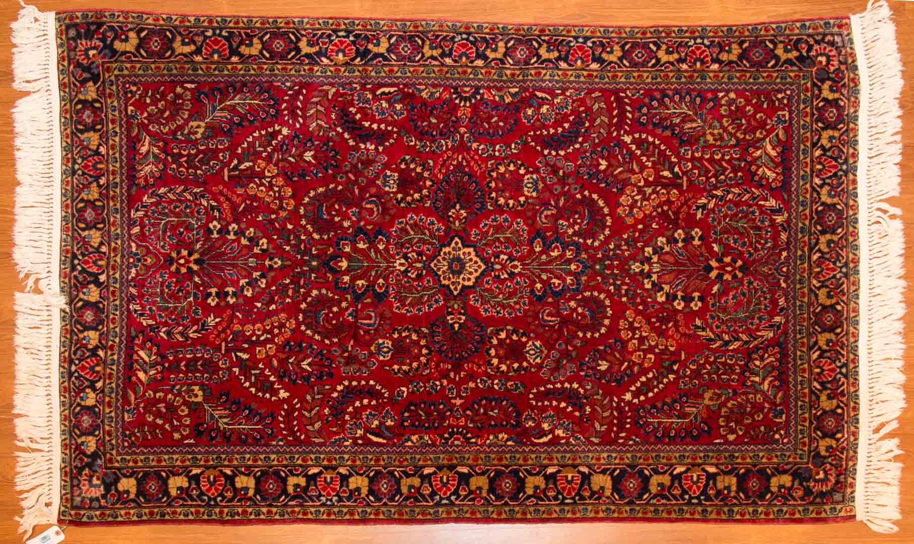 Appraisal: Persian Sarouk rug approx x Iran circa Condition Some wear