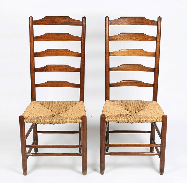 Appraisal: Arts and CraftsSet of six 'Clissett' chairs early th Centurywith