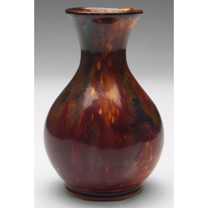 Appraisal: Teco vase designed by W D Gates bulbous shape with