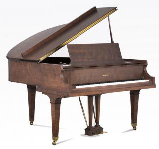 Appraisal: Baldwin baby grand walnut piano bench Baldwin baby grand piano