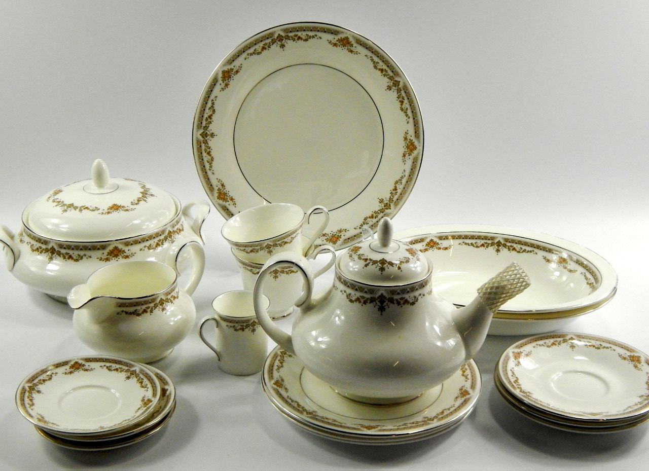 Appraisal: A Royal Doulton porcelain part dinner tea and coffee service