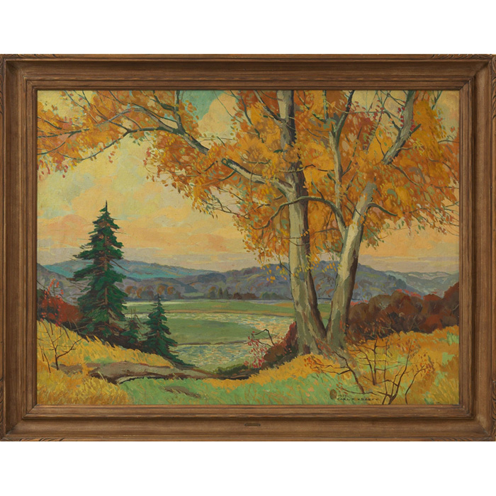 Appraisal: Carl Rudolph Krafft American - From the Hilltop oil on