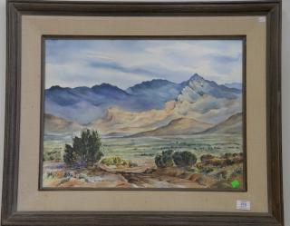 Appraisal: Ruth Mayer watercolor California landscape signed lower left Ruth Mayer