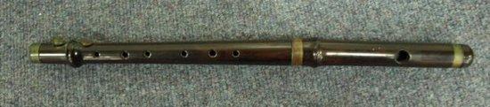 Appraisal: A rosewood single octave flute cm long