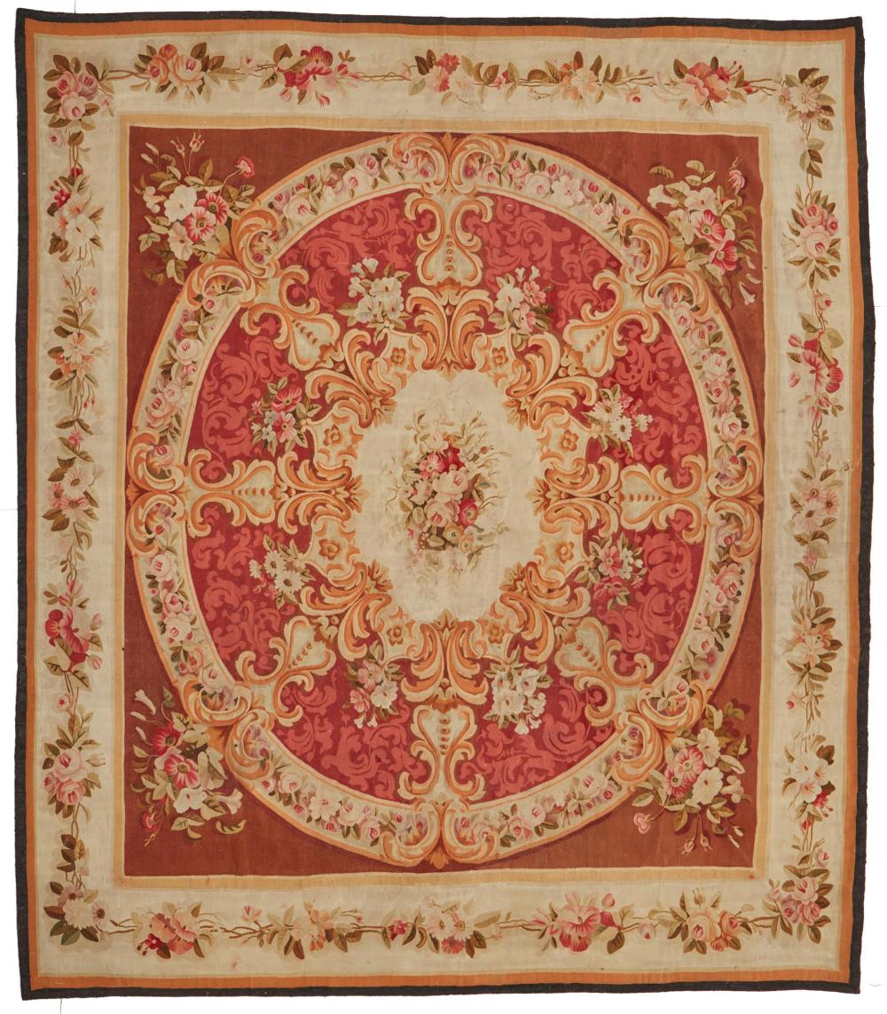 Appraisal: An Aubusson area rug th Century The wool rug with