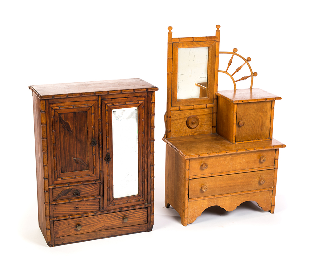 Appraisal: TWO PIECES OF CHILD-SIZED FURNITURE American late th early th