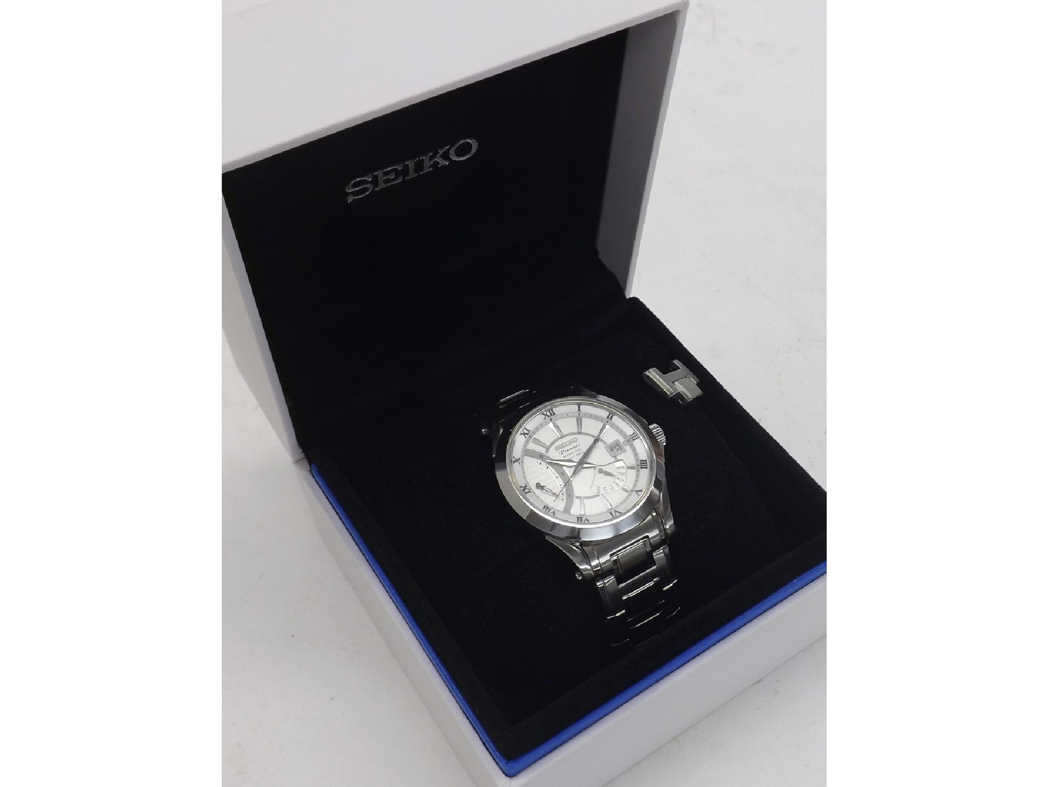 Appraisal: Seiko Premier Kinetic Direct Drive stainless steel gentleman's bracelet watch