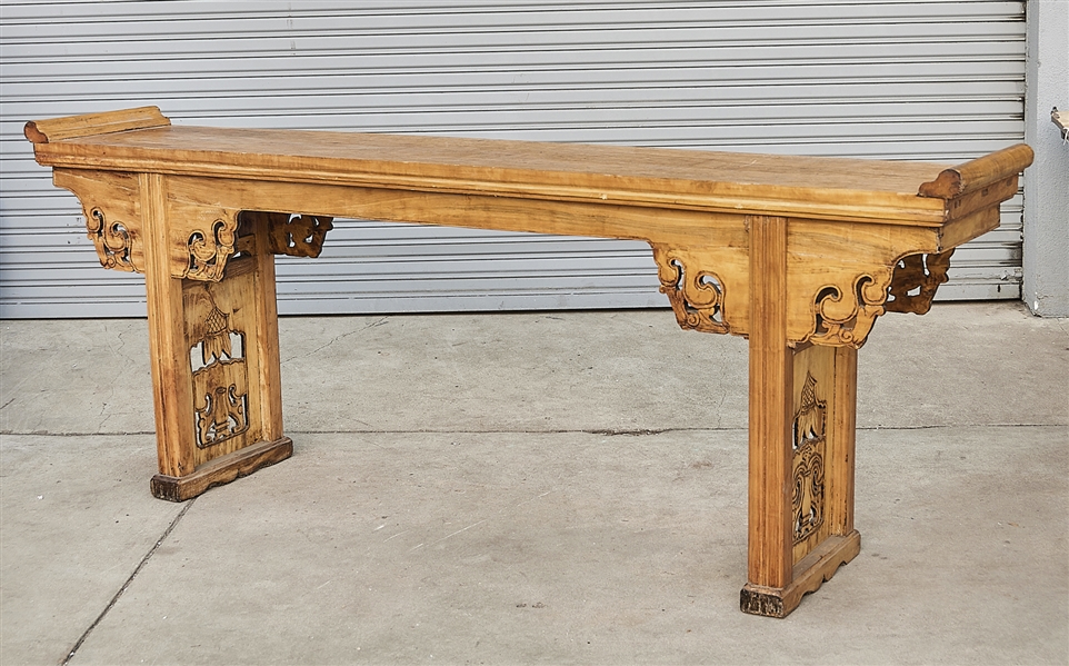 Appraisal: Chinese wood altar table x x approx Condition wear losses