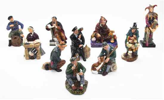 Appraisal: A Collection of Royal Doulton Figures comprising the Jester the