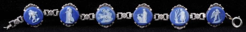 Appraisal: Wedgewood Cameo Bracelet Description Includes six half-inch long all different