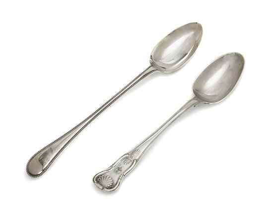 Appraisal: An Irish Silver Serving Spoon Thomas Farnett Dublin together with