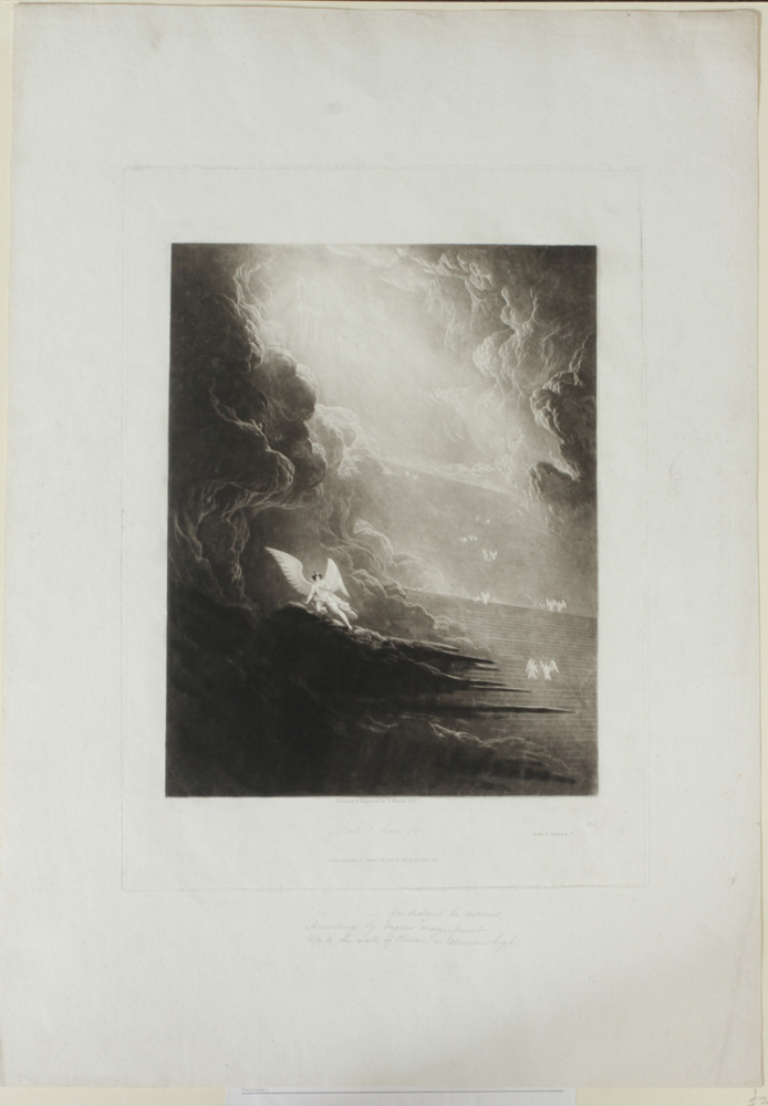 Appraisal: John Martin - Group of Seven Mezzotints Unframed various sizes